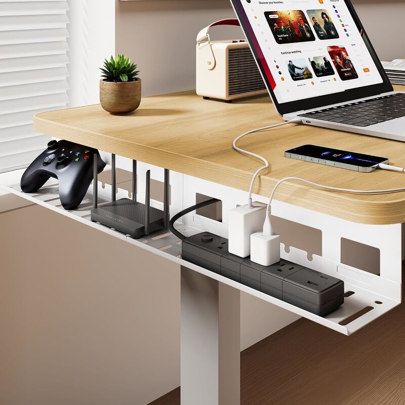 Stand Up Desk Store Under Desk Cable Management Tray